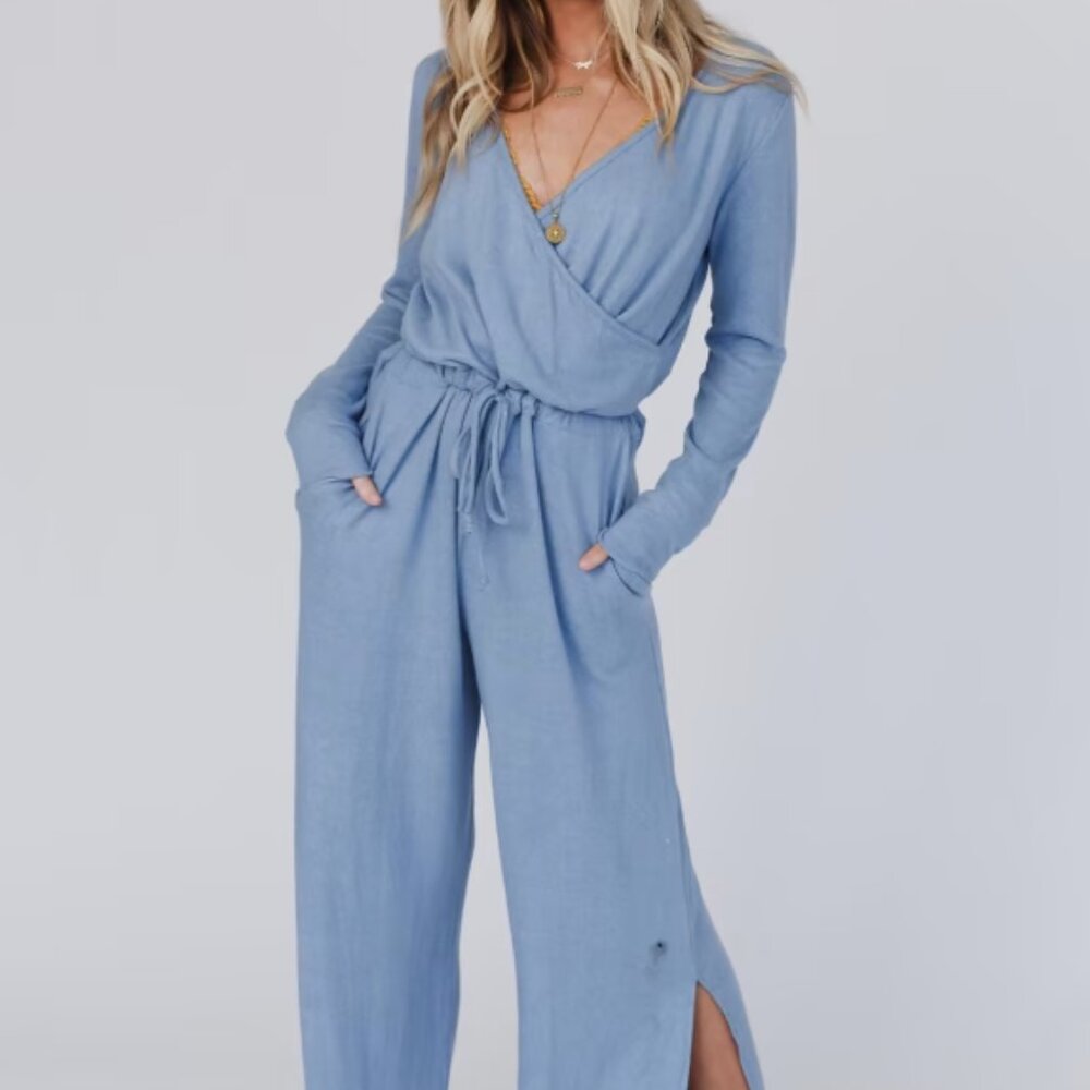 Blue jumpsuit